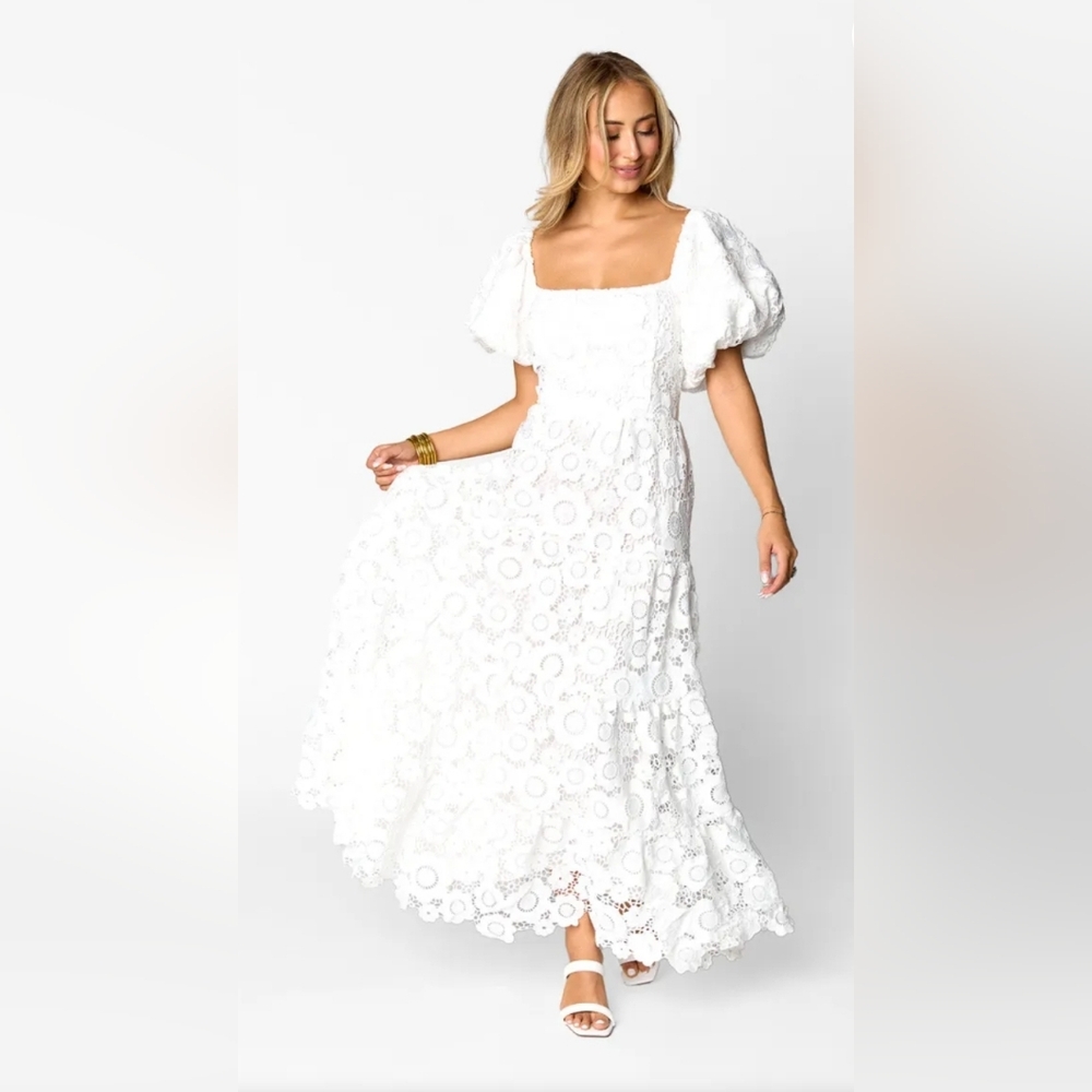 Buddy Love Ivory Lace Maxi Dress